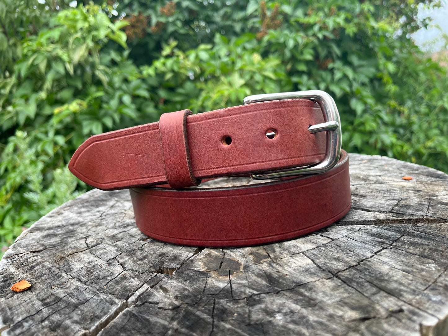 English Bridle Leather Belts