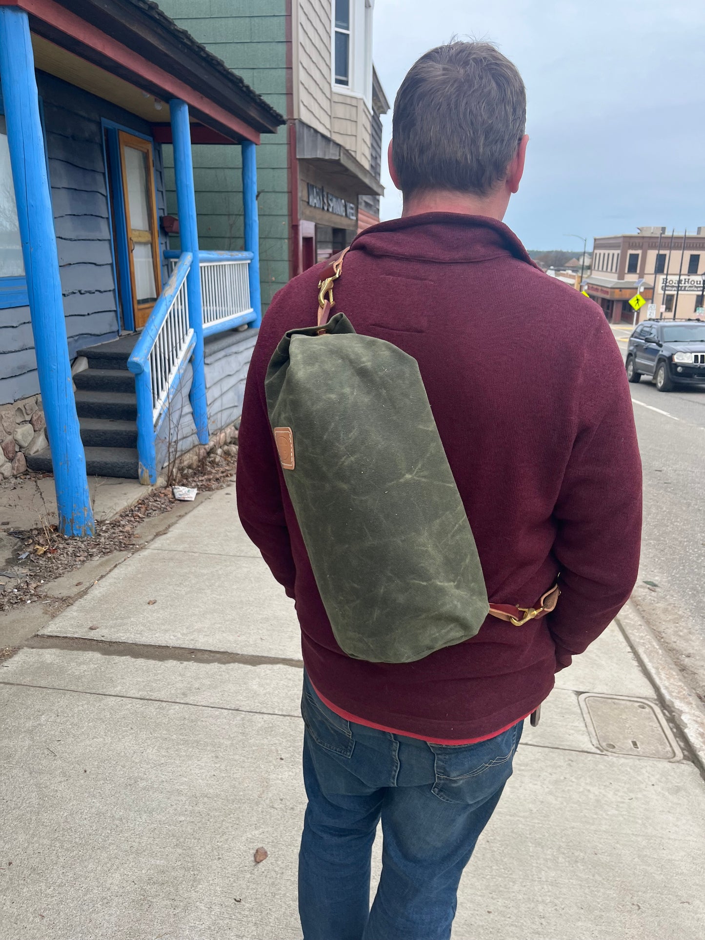 Navy Sling Bag