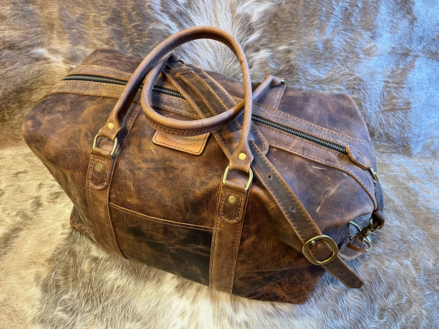 Leather Travel Duffel
