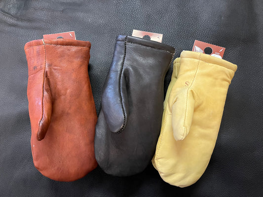 Thinsulate Leather Mittens